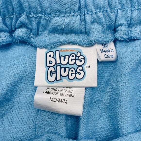 Blue's Clues Nickelodeon Womens Medium Graphic Lounge Shorts Pull On Blue 437 - Picture 7 of 8